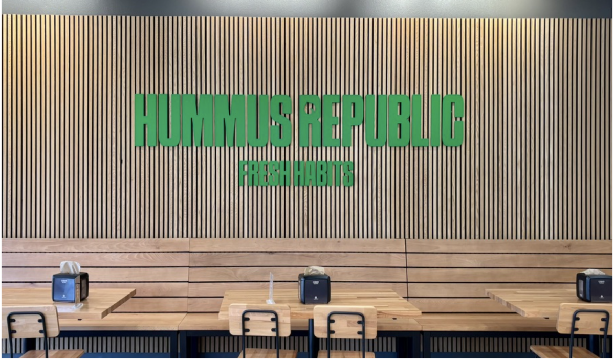 A photo of the inside of the Hummus Republic on Eldridge Parkway.

